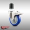 Service Caster 4 Inch 316SS Blue Poly Swivel 1-7/8 Inch Expanding Stem Caster Lock Brake SCC SCC-SS316TTLEX20S414-PPUB-BLUE-178 - alternate 2